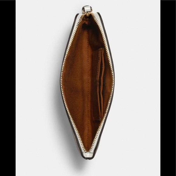 Coach Lge Corner Zip Wristlet In Signature Canvas - Picture 2 of 4